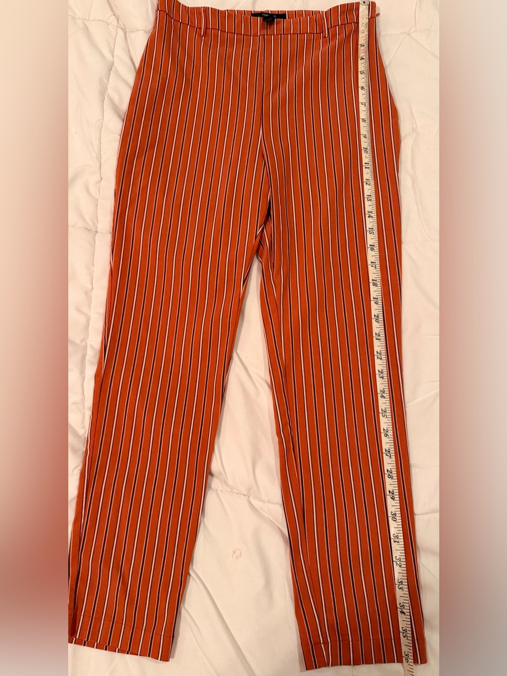 Forever 21 Rust Orange Striped Women’s Chinos
